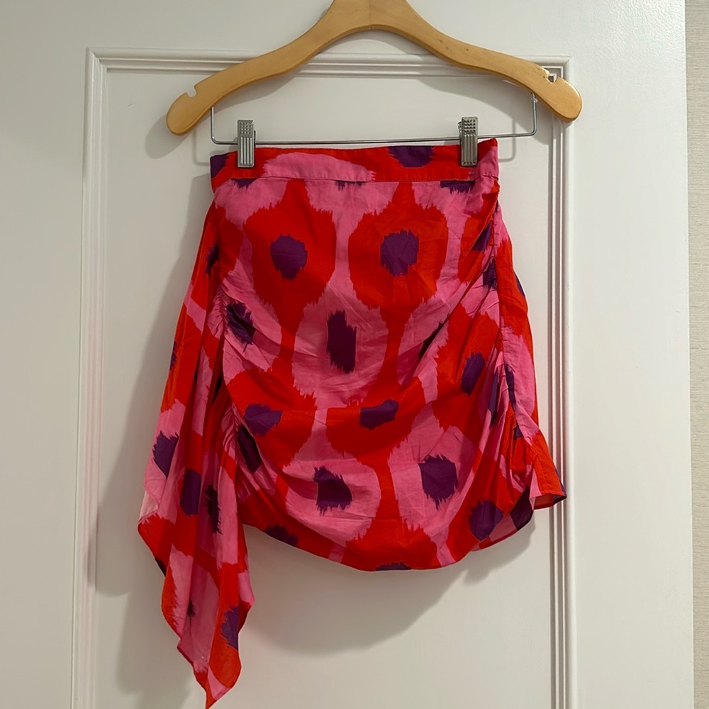 RHODE patterned mini skirt
